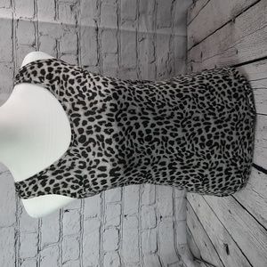 PINK Victoria's Secret Sleep Shirt Animal Print Black and White - Medium